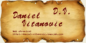 Daniel Vitanović vizit kartica